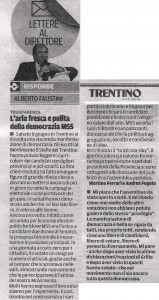 lettera al Trentino 14-6-2013