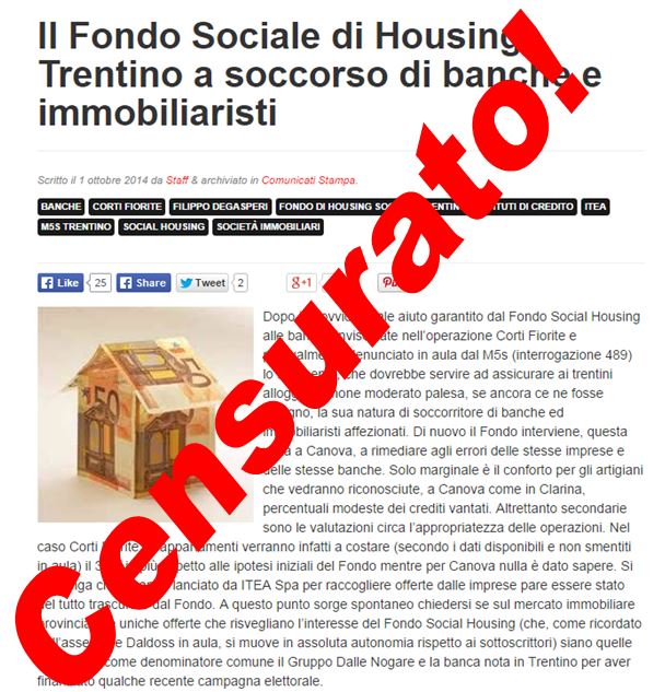 Al momento stai visualizzando Il Fondo Sociale di Housing Trentino a soccorso di banche e immobiliaristi