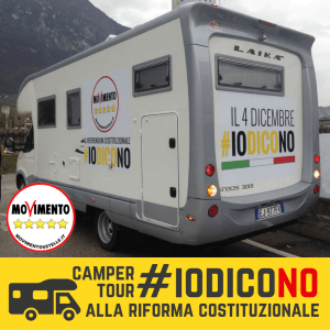 Al momento stai visualizzando #IOdicoNO Camper Tour in trentino con Fraccaro, Degasperi e i Portavoce M5S